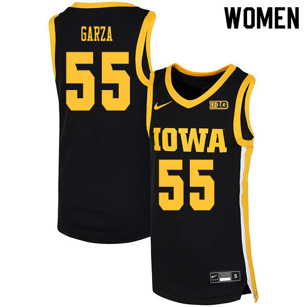 2020 Women #55 Luka Garza Iowa Hawkeyes College Basketball Jerseys Sale-Black